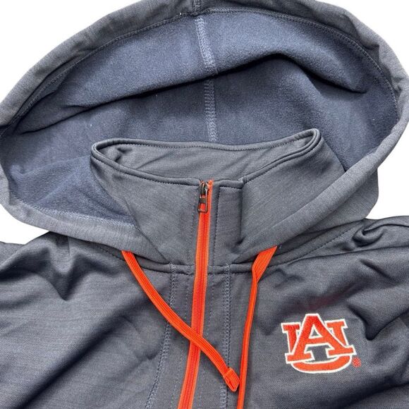 NWT OTS Auburn Tigers 1/4 Zip Movk Neck Hoodies Woman’s L Black/Navy Orange NCAA - Picture 2 of 11